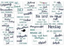 Stickserie - Sprüche At Work 1